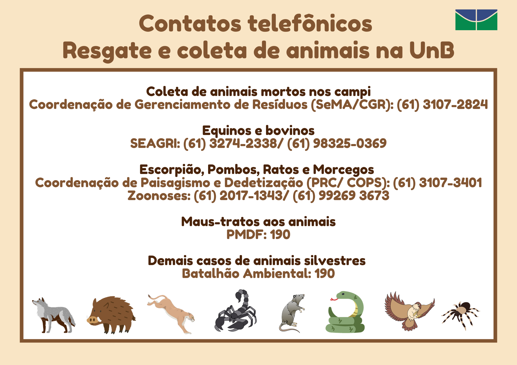 Contatos telefnicos Resgate de animais 4